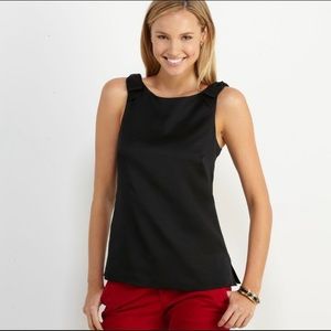 Vineyard Vines Tank | black bow silk top